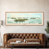Marajó Archipelago, Brazil Watercolor Print, Vacation Gift, Brazil Wall Art, Beach Painting, Beach Decor, Large Wall Art, Wood Frame Art