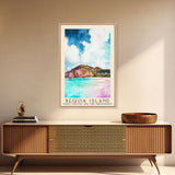 Bequia Island, Saint Vincent and the Grenadines Watercolor Beach Print, Vacation Gift, Saint Vincent and the Grenadines Wall Art, Beach Painting, Beach Decor, Beach Painting