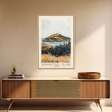 Bonaventure Island, Canada Watercolor Beach Print, Vacation Gift, Canada Wall Art, Beach Painting, Beach Decor, Beach Painting