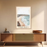 Bondi Beach, Sydney, Australia Watercolor Print, Vacation Gift, Sydney, Australia Wall Art, Beach Painting, Beach Decor, Large Wall Art, Wood Frame Art