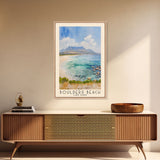 Boulders Beach, Cape Town Watercolor Beach Print, Vacation Gift, Cape Town Wall Art, Beach Painting, Beach Decor, Beach Painting