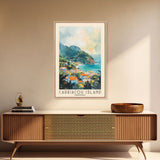Carriacou Island, Grenada Watercolor Beach Print, Vacation Gift, Grenada Wall Art, Beach Painting, Beach Decor, Beach Painting