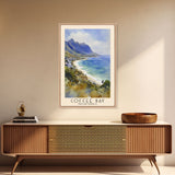 Coffee Bay, South Africa Watercolor Print, Vacation Gift, South Africa Wall Art, Beach Painting, Beach Decor, Large Wall Art, Wood Frame Art