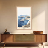 Costalegre, Mexico Watercolor Print, Vacation Gift, Mexico Wall Art, Beach Painting, Beach Decor, Large Wall Art, Wood Frame Art