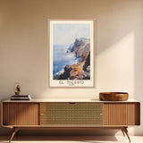 El Hierro, Spain Watercolor Beach Print, Vacation Gift, Spain Wall Art, Beach Painting, Beach Decor, Beach Painting