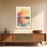 Hispaniola, Dominican Republic Watercolor Beach Print, Vacation Gift, Dominican Republic Wall Art, Beach Painting, Beach Decor, Beach Painting