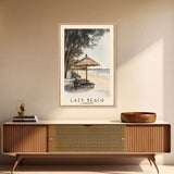 Lazy Beach, Cambodia Watercolor Beach Print, Vacation Gift, Cambodia Wall Art, Beach Painting, Beach Decor, Beach Painting