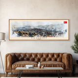 Erzurum Turkey Travel Print Wall Art, Panoramic City Art, Travel Art, Wall Decor, Vacation Gift, Framed Canvas Print Or Metal Art