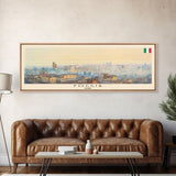 Foggia Italy Wall Art, Panoramic Travel Poster, Panoramic Framed Canvas Print, City Wall Art, Wall Hanging Home Decor, Travel Art