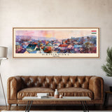 Kamianske Ukraine Wall Art, Panoramic Travel Poster, Panoramic Framed Canvas Print, City Wall Art, Wall Hanging Home Decor, Travel Art