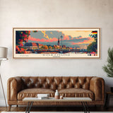 Dortmund Germany Wall Art, Panoramic Travel Poster, Panoramic Framed Canvas Print, City Wall Art, Wall Hanging Home Decor, Travel Art