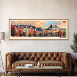 Helsingborg Sweden Travel Print Wall Art, Panoramic City Art, Travel Art, Wall Decor, Vacation Gift, Framed Canvas Print Or Metal Art