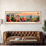 Korolyov Russia Wall Art, Panoramic Travel Poster, Panoramic Framed Canvas Print, City Wall Art, Wall Hanging Home Decor, Travel Art