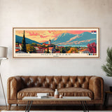 Novi Pazar Serbia Travel Print Wall Art, Panoramic City Art, Travel Art, Wall Decor, Vacation Gift, Framed Canvas Print Or Metal Art