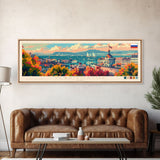 Vladivostok Russia Travel Print Wall Art, Panoramic City Art, Travel Art, Wall Decor, Vacation Gift, Framed Canvas Print Or Metal Art