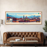 Braila Romania Travel Art, City Art, Framed Canvas Print or Metal Wall Art, Europe Travel Poster, Panoramic Wall Art, Extra Wide Wall Art