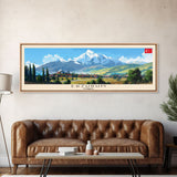 Erzurum Turkey Travel Print Wall Art, Panoramic City Art, Travel Art, Wall Decor, Vacation Gift, Framed Canvas Print Or Metal Art
