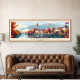 Karlovac Croatia Travel Art, City Art, Framed Canvas Print or Metal Wall Art, Europe Travel Poster, Panoramic Wall Art, Extra Wide Wall Art