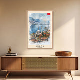 Majestic Adana Turkey Mosque View, Framed Canvas Print, Ideal for Living Room Art, Cultural Decor, Home Decoration