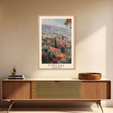 Funchal, Portugal Travel Poster Art, Framed Canvas Print for Living Room or Bedroom, Scenic Wall Art, Home Decoration