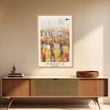 Jyvaskyla Finland Scenic Waterfront, Framed Canvas Print, Travel Poster, Nordic Wall Art, Living Room Decor, Peaceful Landscape, Home Tranquility