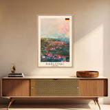 Karlovac Croatia Scenic View, Framed Canvas Print, Travel Poster, Wall Art, Living Room Decor, Cityscape Art, Modern Home Decoration, Croatian City