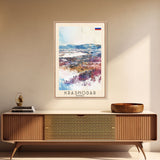 Krasnodar Russia Travel Poster Framed Canvas Print, Abstract Landscape Art, Wall Decor, Home Decoration, Travel Print, Artistic Gift