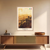Parma Italy Travel Poster Framed Canvas Print, Watercolor Painting, Scenic Wall Art, Home Decor, Italian Architecture, Modern Art