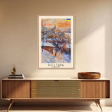 Poltava Ukraine Travel Poster Framed Canvas Print, Watercolor Painting, Scenic Wall Art, Home Decor, Ukrainian Landscape, Vibrant Art