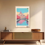 Odesa Ukraine Travel Poster Framed Canvas Print, Midcentury Modern Art, Pop Art Wall Decor, Home Decor, Vacation Gift, Bedroom Art