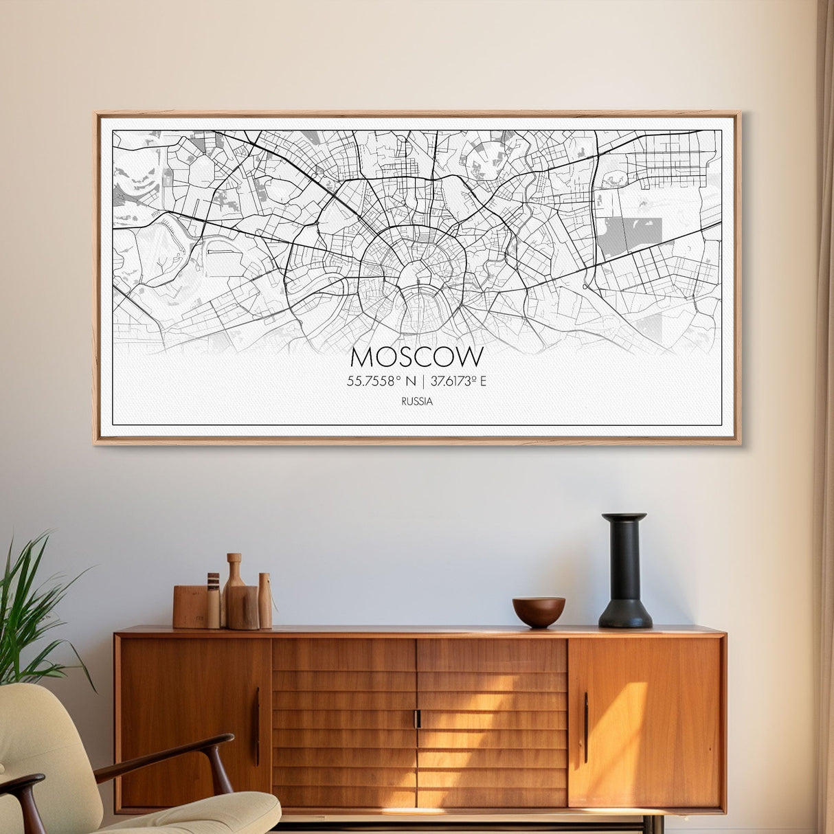 Moscow City Map, Russia Map, Map Art, Minimalist Wall Art, Wall Art, Canvas Art, European Wall Art, Russian Wall Print, Gift For Friend
