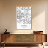 Glendale Street Map, Arizona Map, City Map Art, Minimalist Art, Wall Art, Canvas Print, Black And White Map, Above Bed Art, Wanderlust Gift