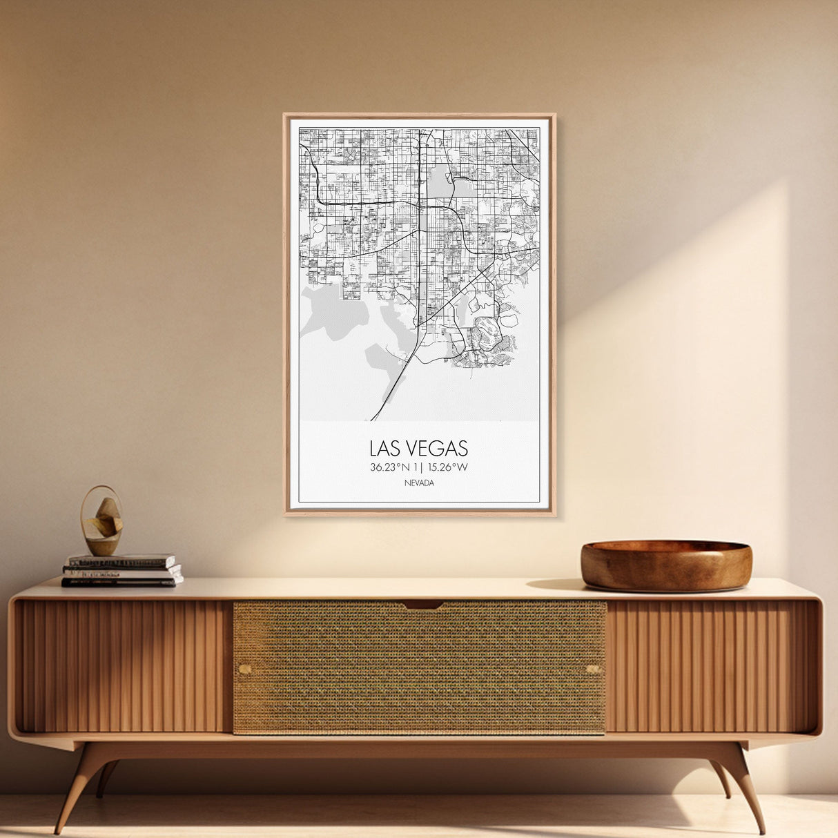 Las Vegas Street Map, Nevada Map, City Map Art, Modern Wall Art, Wall Art, Canvas Print, Travel Wall Décor, Dorm Wall Print, Couples Gift