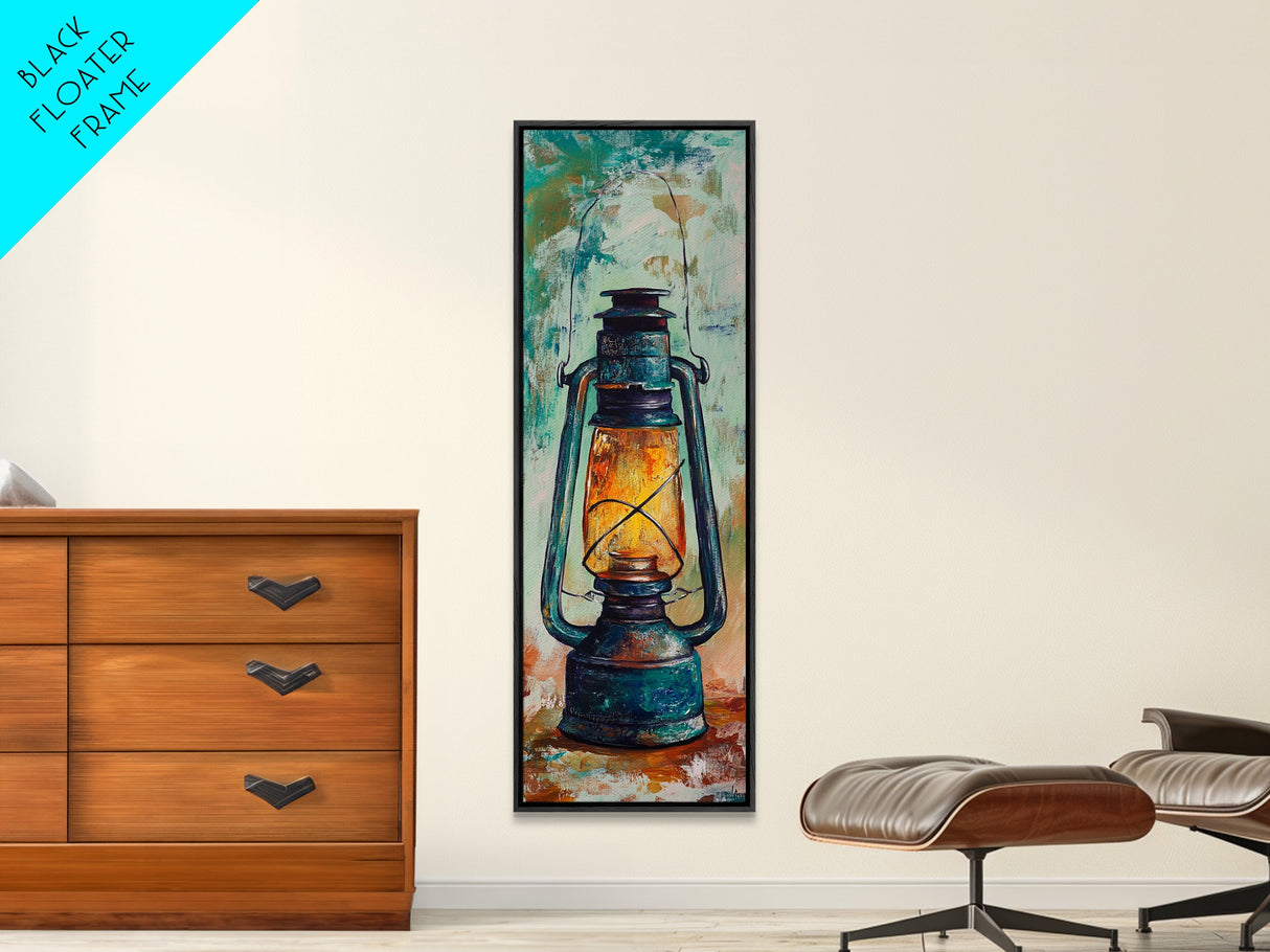 Lantern Glow Canvas Print rustic decor moody art farmhouse art wabi sabi art guest room art gift idea him gift idea her