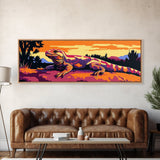 Geometric Wall Art, Framed Canvas Print, Southwest Wall Art, Chicano Art, Extra Wide Art, Rustic Wall Art, Moody Art, Above Couch Art