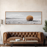 Tumbleweed, Desert Landscape, Southwest Wall Art, Minimalist Art, Extra Wide Art, Panoramic Art, Framed Canvas Print, Wabi Sabi Art