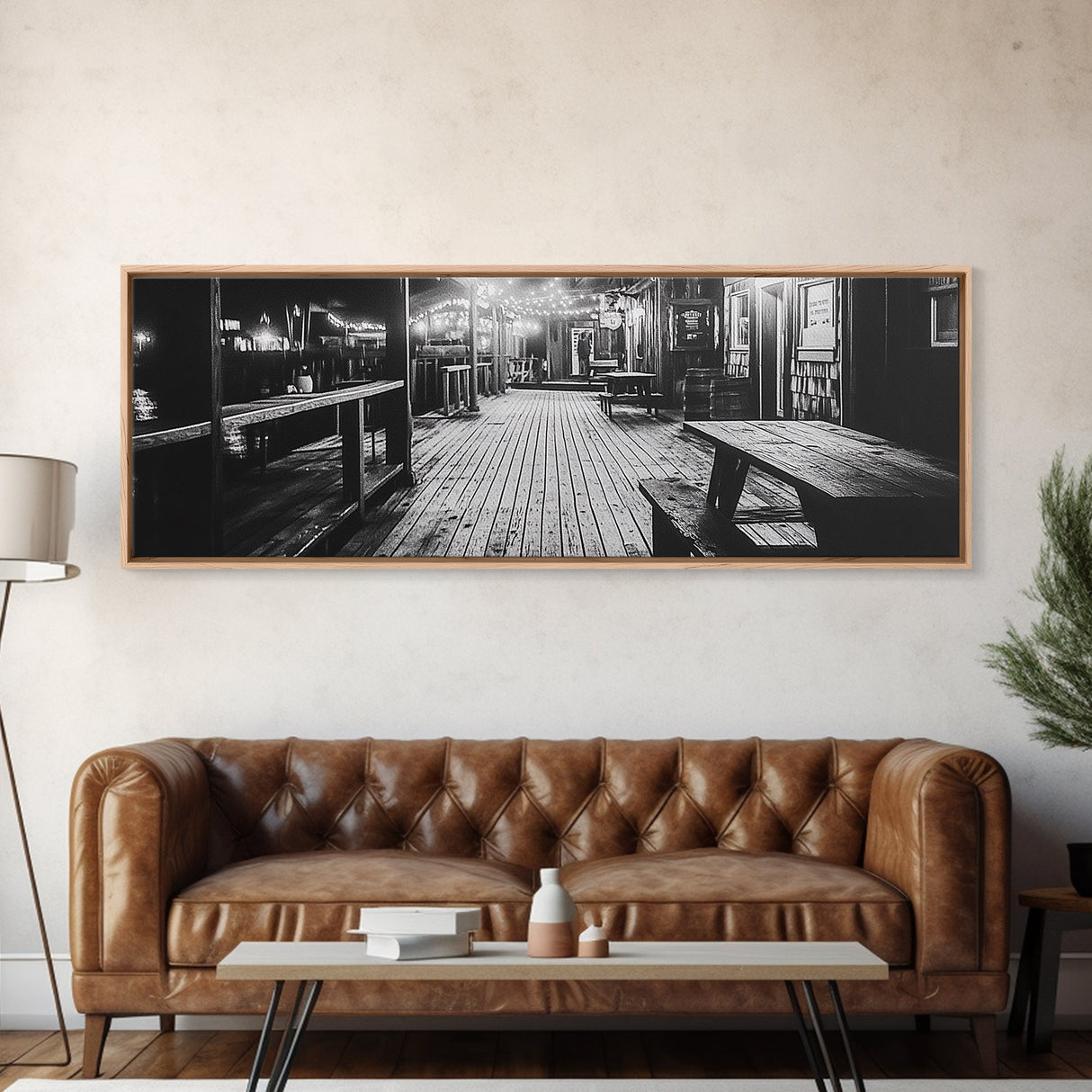 Old Wooden Dock, Moody Art, Canvas Print, Coastal Decor, Rustic Wall Art, Wabi Sabi Art, Extra Wide Art, Nautical Wall Art