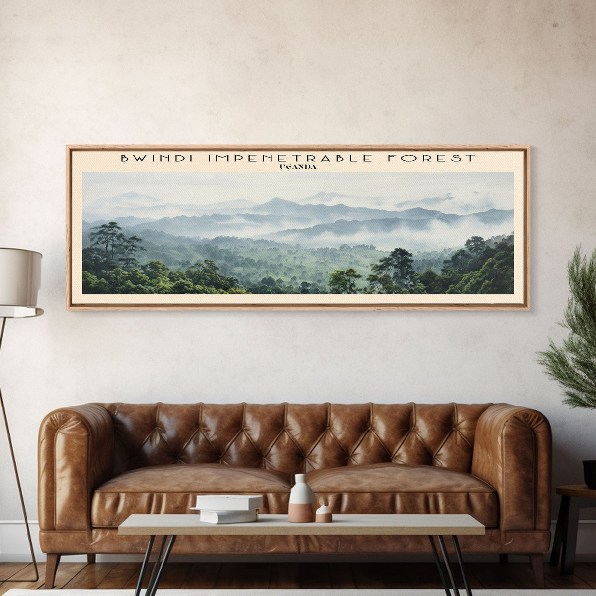 Bwindi Impenetrable Forest Wall Art Travel Poster Print, Gift For Travel Lover, Vacation Gift, COUNTRY Wall Art, Home Decor, Original Art