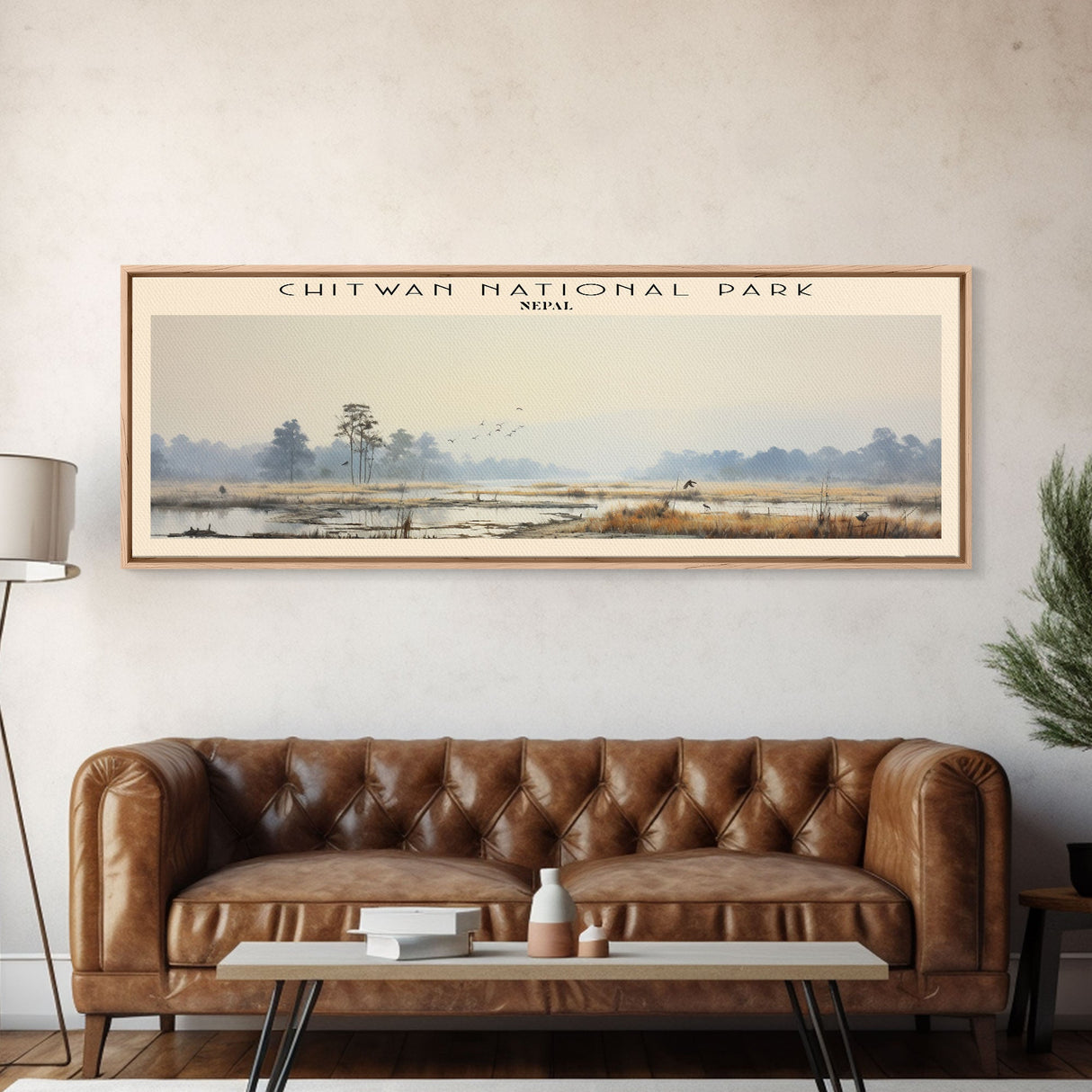 Chitwan National Park Travel Print Wall Art, Travel Poster Print, Retro Style COUNTRY Home Decor, Wall Hanging, Travel Gift Idea, Unique Metal Art