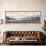 Kluane National Park and Reserve COUNTRY Travel Poster Print, Framed Canvas Print, COUNTRY Travel Art, Wood Framed Art, Wall Hanging, Home Decor
