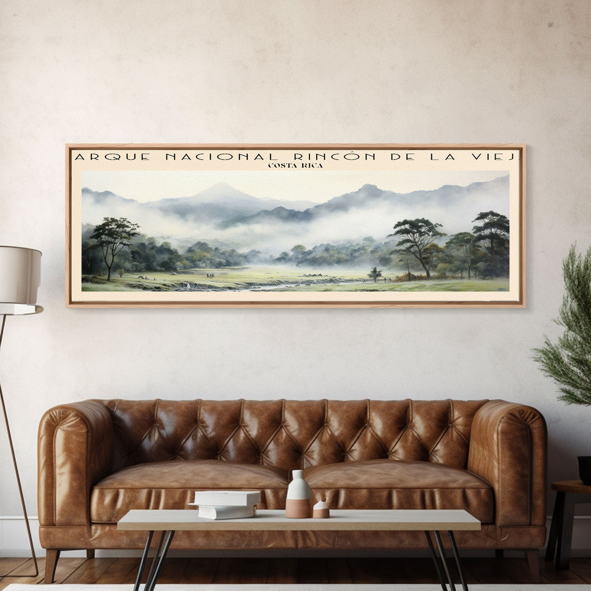 Parque Nacional Rincón de la Vieja Travel Poster Print, Framed Canvas Print, COUNTRY Travel Art, Wood Framed Art, Wall Hanging, Home Decor