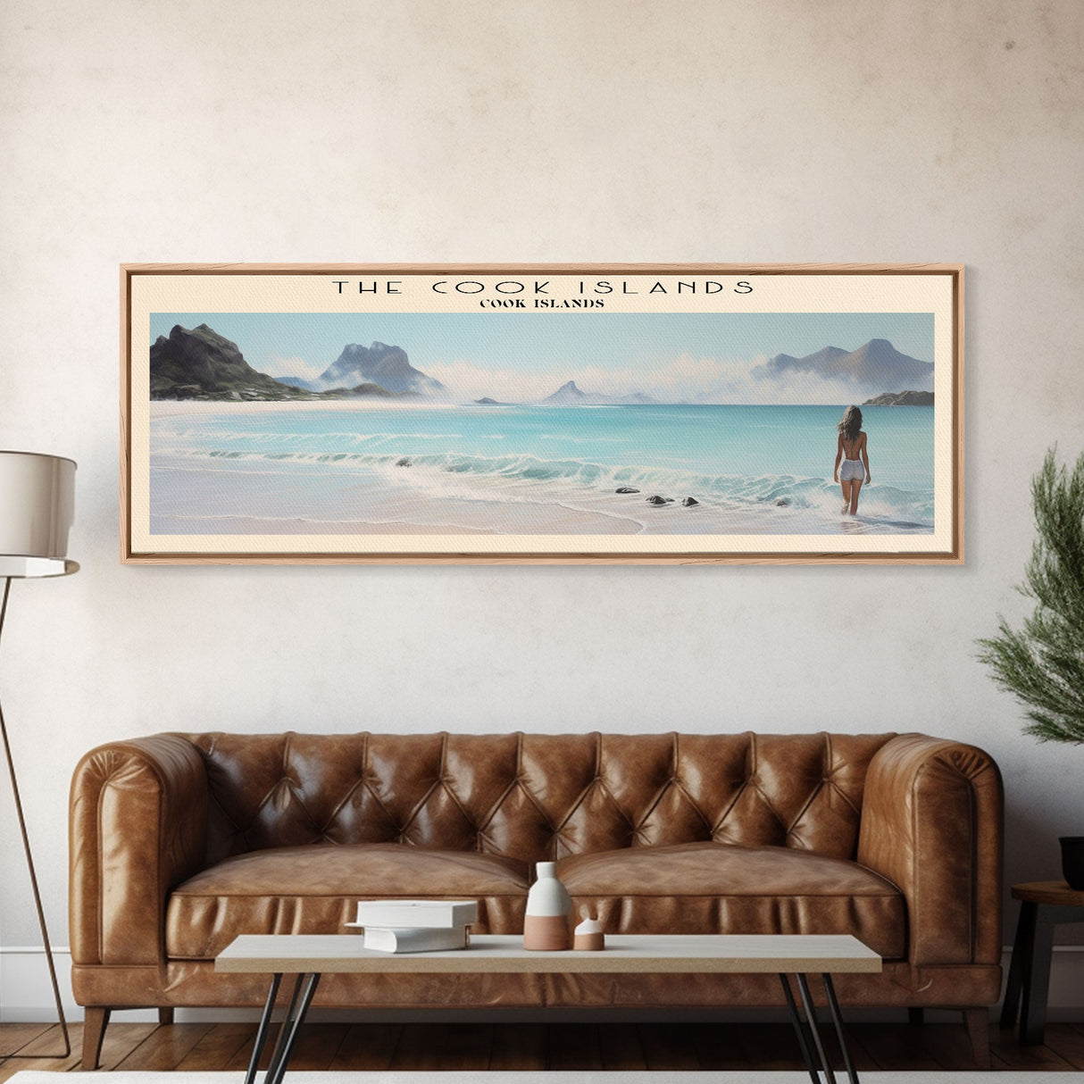 The Cook Islands Travel Print Wall Art, Travel Poster Print, Retro Style COUNTRY Home Decor, Wall Hanging, Travel Gift Idea, Unique Metal Art