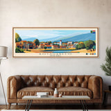 Botshabelo, South Africa Travel Poster Panoramic Canvas Print, Botshabelo, South Africa Painting, South Africa Art, Botshabelo Travel Art, Guest Room Painting