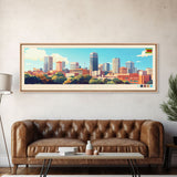 Bulawayo, Zimbabwe Travel Poster Panoramic Canvas Print, Bulawayo, Zimbabwe Painting, Zimbabwe Art, Bulawayo Travel Art, Guest Room Painting