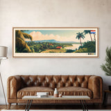 Capiata, Paraguay Panoramic Travel Poster Canvas Print, Capiata, Paraguay Painting, Paraguay Art, Capiata Travel Art, Living Room Painting