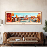 Chelmsford, England Travel Poster Panoramic Canvas Print, Chelmsford, England Painting, England Art, Chelmsford Travel Art, Guest Room Painting