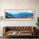 Chincha, Peru Travel Poster Panoramic Canvas Print, Chincha, Peru Painting, Peru Art, Chincha Travel Art, Guest Room Painting