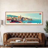 Albury–Wodonga, Australia Travel Poster Panoramic Canvas Print, Albury–Wodonga, Australia Painting, Australia Art, Albury–Wodonga Travel Art, Guest Room Painting