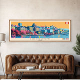 Chicoutimi, Canada Panoramic Canvas Print, Chicoutimi, Canada Painting, Canada Art, Chicoutimi Travel Poster, Travel Art, Guest Room Painting