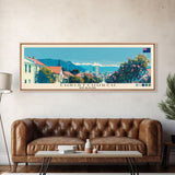 Christchurch, New Zealand Panoramic Canvas Print, Christchurch, New Zealand Painting, New Zealand Art, Christchurch Travel Poster, Travel Art, Housewarming Gift